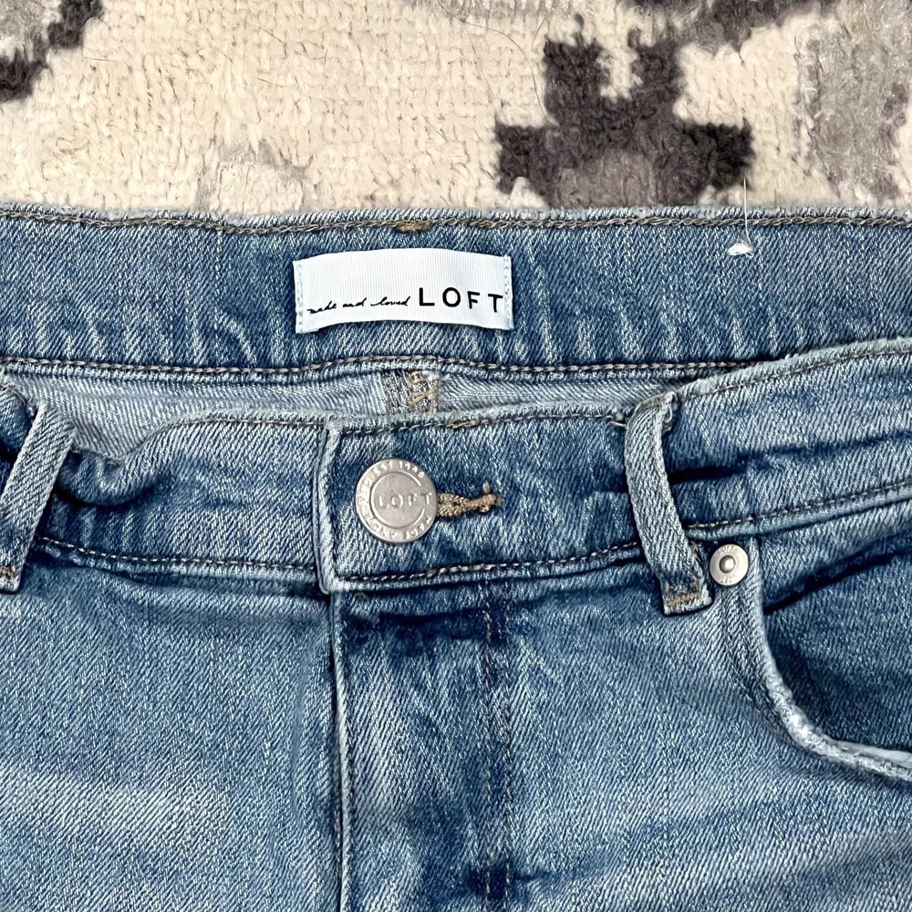 LOFT Fresh Cut High Rise Cut Off Shorts - Picture 4 of 5